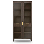 Витрина стеклянная 2-х дверная с ящиками и 5-ю полками Harper Line варинант исполнения - 3 | Loft Concept в Казани