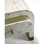 Тумбочка прикроватная Amo Bone Inlay Bedside Almond варинант исполнения - 2 | Loft Concept в Казани