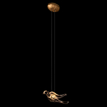 Подвесной светильник с прозрачной стеклянной птичкой Serip Voa варинант исполнения - 3 | Loft Concept в Казани