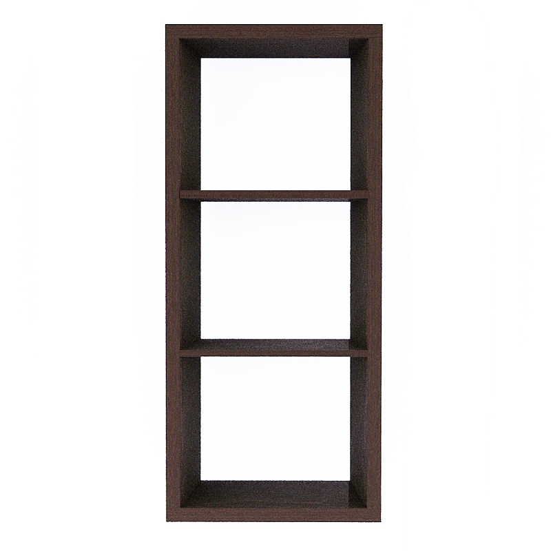 Полка-модуль для книг Primo длина 60 Темный дуб Древесина Черный в Казани | Loft Concept 