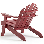 Уличное кресло из массива акации Adirondack Wooden Chair Red варинант исполнения - 6 | Loft Concept в Казани