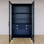 Дизайнерский шкаф витрина Elsa Dreams Blue с 4-мя ящиками варинант исполнения - 5 | Loft Concept в Казани