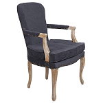 Кресло Aubrey Classical Armchair dark grey velour варинант исполнения - 1 | Loft Concept в Казани