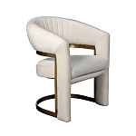 Полукресло Valbonne Chair cream velour варинант исполнения - 2 | Loft Concept в Казани
