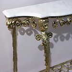 Консоль бронзовая с мраморной столешницей Bronze De Console варинант исполнения - 2 | Loft Concept в Казани