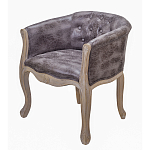 Кресло низкое в стиле прованс Louis French Armchair brown варинант исполнения - 1 | Loft Concept в Казани