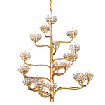 Люстра золотая в виде растения Golden Flower Glade варинант исполнения - 3 | Loft Concept в Казани