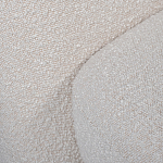 Кресло без подлокотников с обивкой из белой ткани букле Pacification варинант исполнения - 5 | Loft Concept в Казани