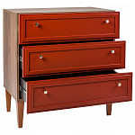 Комод красный из массива бука с 3-мя ящиками Wenge Light варинант исполнения - 3 | Loft Concept в Казани