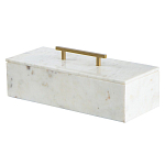 Шкатулка из белого мрамора Save Time варинант исполнения - 1 | Loft Concept в Казани