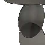 Дизайнерский журнальный стол с основанием из круглых элементов Lirod варинант исполнения - 1 | Loft Concept в Казани