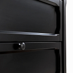 Комод с 3-мя ящиками черный Silva Black Chest of Drawers варинант исполнения - 6 | Loft Concept в Казани