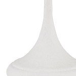 Настольная лампа с декором в виде белого цветка магнолии на каркасе и черным абажуром White Magnolia варинант исполнения - 1 | Loft Concept в Казани