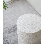 Приставной столик с рисунком из раковин устриц Bone Inlay варинант исполнения - 7 | Loft Concept в Казани