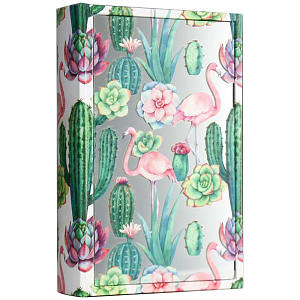 Шкатулка-книга Flamingos and Cacti Mirror Book Box