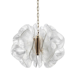Люстра с крупными рельефным декором в виде лепестков 60 см Ethereal Bloom варинант исполнения - 1 | Loft Concept в Казани