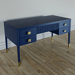 Письменный стол с 4-мя ящиками Elsa Dreams Blue варинант исполнения - 1 | Loft Concept в Казани