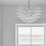 Люстра круглая со стеклянными шарами Airy Chandelier варинант исполнения - 4 | Loft Concept в Казани