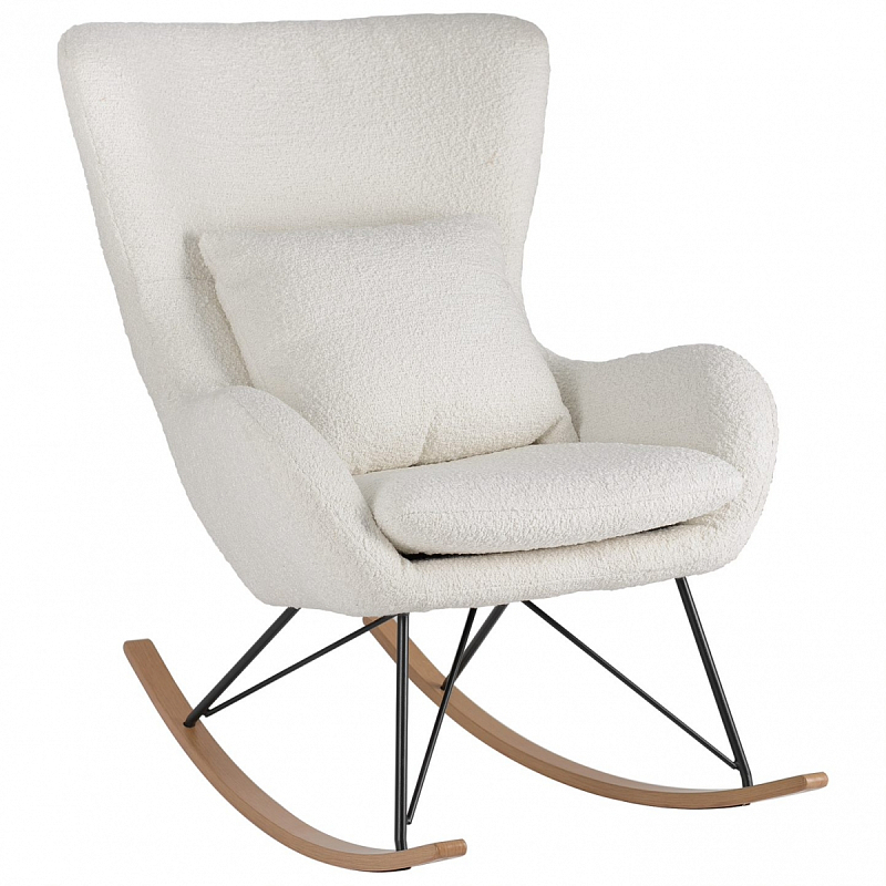 Rocking chair DORIA Кресло-Качалка  Молочный в Казани | Loft Concept 