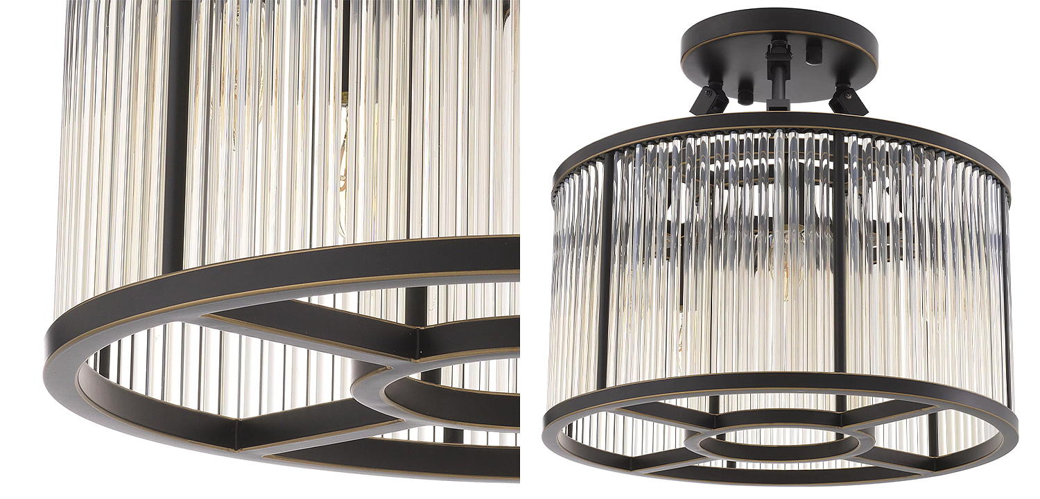 Потолочный светильник Eichholtz Ceiling Lamp Bernardi S Bronze Потолочный светильник Eichholtz Ceiling Lamp Bernardi S Bronze - Loft-Concept в Казани