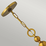 Люстра подвесная с белым тканевым цилиндрическим абажуром и декоративными шарами Hinkley варинант исполнения - 9 | Loft Concept в Казани