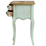 Прикроватная тумба из массива березы светло-бирюзовая Montmartre Provence Bedside Table варинант исполнения - 6 | Loft Concept в Казани