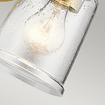 Бра с прозрачным стеклянным абажуром в форме цилиндра Kichler варинант исполнения - 8 | Loft Concept в Казани