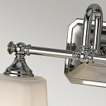 Бра для ванных комнат с квадратными матовыми плафонами на основании цвета хром Feiss варинант исполнения - 3 | Loft Concept в Казани