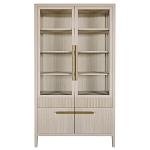 Витрина Primo со стеклянными фасадами и буфетом шпон Светлый дуб варинант исполнения - 1 | Loft Concept в Казани