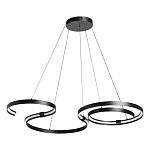 Люстра подвесная светодиодная в виде волнообразной ленты Ribbon Vortex варинант исполнения - 2 | Loft Concept в Казани