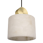 Подвесной светильник с круглым мраморным плафоном Marble square варинант исполнения - 5 | Loft Concept в Казани