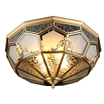 Люстра потолочная Leoni в витражной технике варинант исполнения - 1 | Loft Concept в Казани