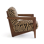 Кресло с обивкой из шенилла с тигровым принтом Tiger Chair варинант исполнения - 2 | Loft Concept в Казани