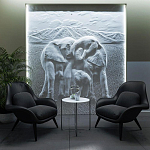 Барельеф ELEPHANTS варинант исполнения - 3 | Loft Concept в Казани