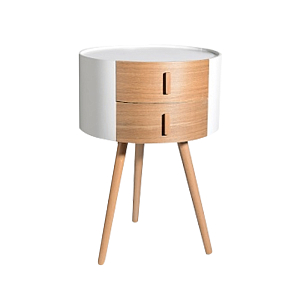 Тумбочка Stockholm White & Beige Double