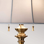 Торшер цвета латунь с белым текстильным абажуром Feiss варинант исполнения - 5 | Loft Concept в Казани