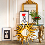 Зеркало-солнце круглое с золотыми с лучами Rays of Peace варинант исполнения - 3 | Loft Concept в Казани