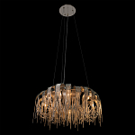 Люстра круглая подвесная с металлическими дугами и длинными цепочками 80 см Atlantis Chain варинант исполнения - 5 | Loft Concept в Казани