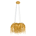 Люстра подвесная круглая с изогнутыми металлическими дугами и ниспадающими цепочками 65 см Atlantis Chain варинант исполнения - 4 | Loft Concept в Казани