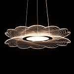 Люстра с прозрачным волнистым плафоном в форме цветка Ethereal Bloom варинант исполнения - 5 | Loft Concept в Казани