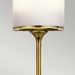 Бра вертикальное с белым полукруглым плафоном и длинным стержнем S Kichler варинант исполнения - 4 | Loft Concept в Казани