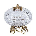 Конфетница из прозрачного рельефного стекла Eden Garden варинант исполнения - 9 | Loft Concept в Казани