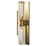 Бра с двумя хрустальными цилиндрическими плафонами Glass TUBE варинант исполнения - 1 | Loft Concept в Казани