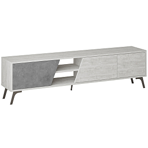 ТВ-тумба с 3-мя дверцами и полками Grey Albe TV Stand