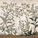 Обои ручная роспись Siam White Metal варинант исполнения - 1 | Loft Concept в Казани