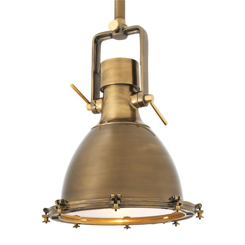 Люстра Lamp Sea Explorer Brass Латунь Античная полированная Прозрачное Стекло в Казани | Loft Concept 