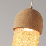 Подвесной светильник натуральная пробка с бахромой Natural Cork варинант исполнения - 3 | Loft Concept в Казани