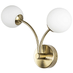 Бра с 2-мя круглыми плафонами из матового стекла Pearl Suspension Light Wall Lamp варинант исполнения - 1 | Loft Concept в Казани