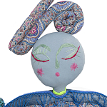 Кукла из одежды и павлопосадских платков Rusalka Blue Jeans 2 варинант исполнения - 2 | Loft Concept в Казани