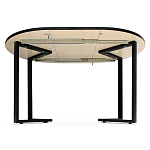 Стол обеденный раздвижной со столешницей бежевый мрамор Magali варинант исполнения - 3 | Loft Concept в Казани